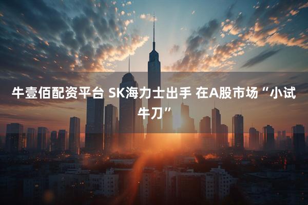 牛壹佰配资平台 SK海力士出手 在A股市场“小试牛刀”